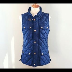 POLO RALPH LAUREN Navy Blue Quilted vest
